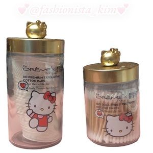 Hello Kitty X Crème cotton swabs and cotton pads
